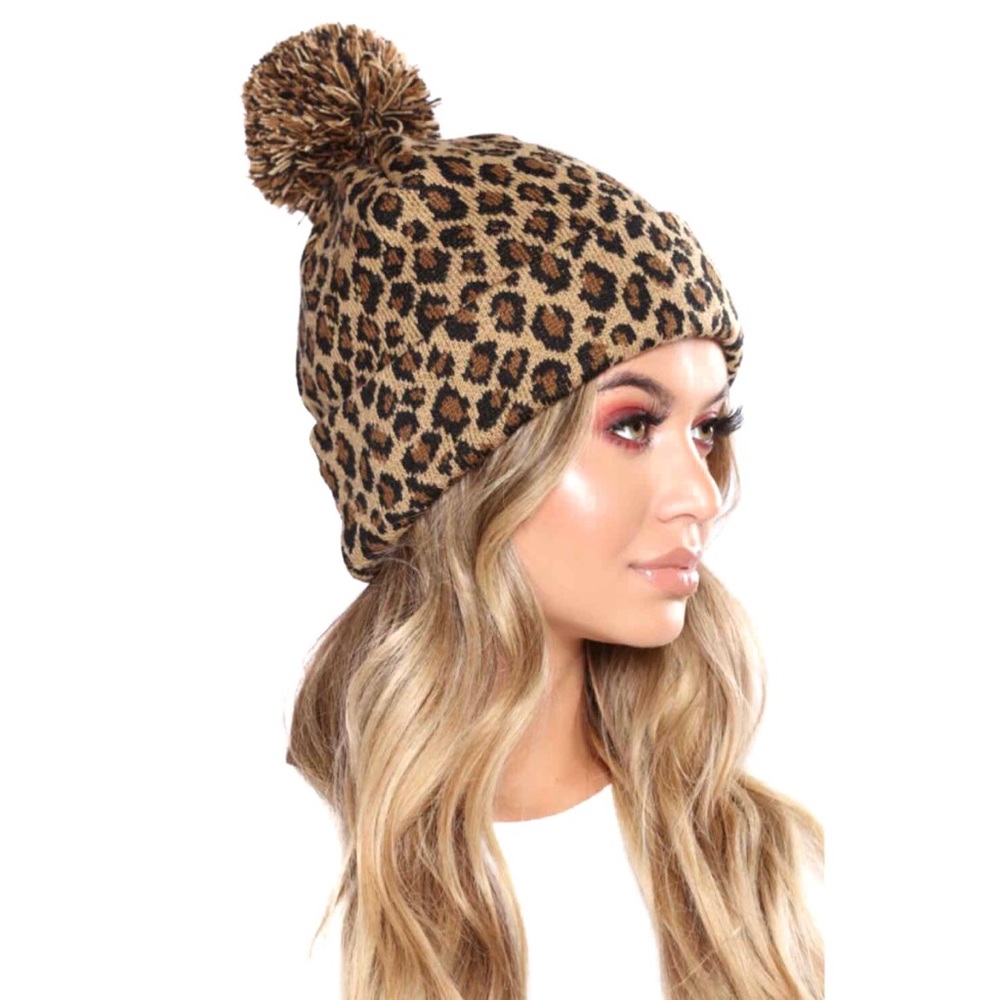 Leopard Print Beenie
